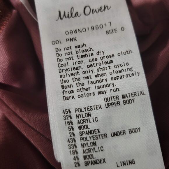 Mila Owen Jumpsuit Orange Ribbed Sweater Knit Straight Leg One Piece Stretch XS - Picture 7 of 15